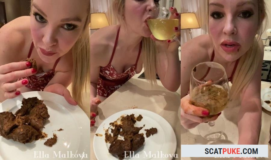 Ella Malova - Scat Ella - Eating drinking Scat, Pee and Vomit - UltraHD 2K  [911 MB]