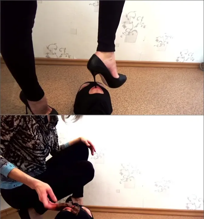 Peeing on Her Toes - Mistress Emily in My Big Fat Shit - scat porn video at ScatPuke.com