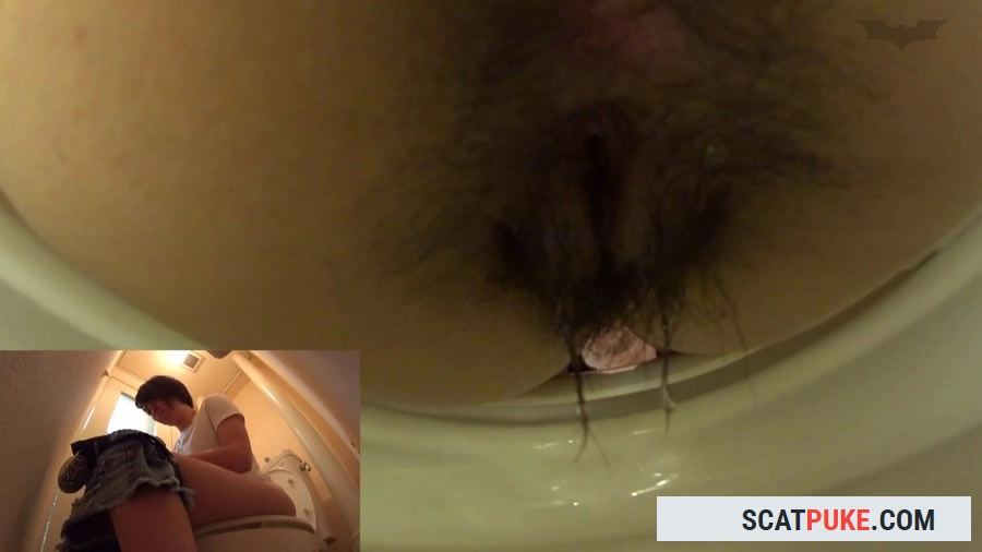 Hidden camera in a public women’s restroom inside the toilet - FullHD 1080p [494 MB]