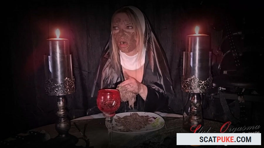 The holy food and scat dinner - The medieval shit puking scat slave 1 - Holy nun extreme shit and puke play - FullHD 1080p [4.83 GB]