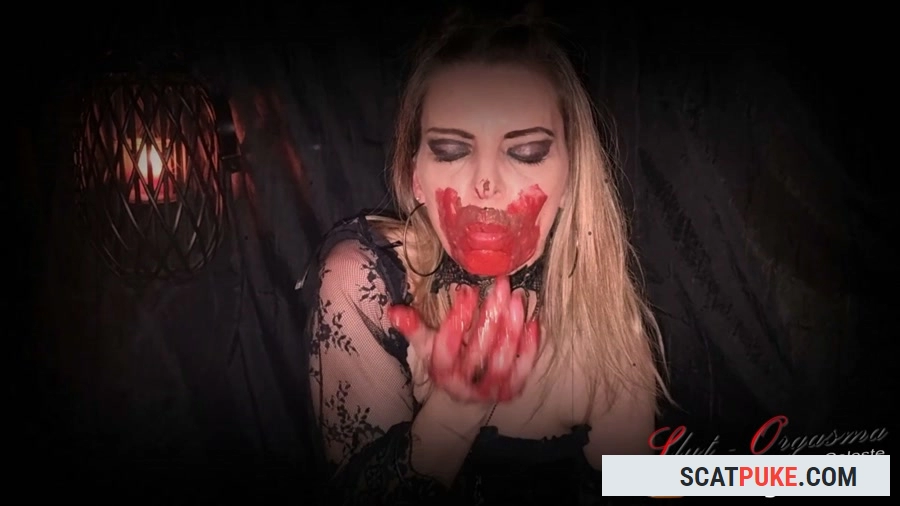 Extreme scat and puke swallowing - Bloody scat dinner of a satanic - FullHD 1080p [4.11 GB]