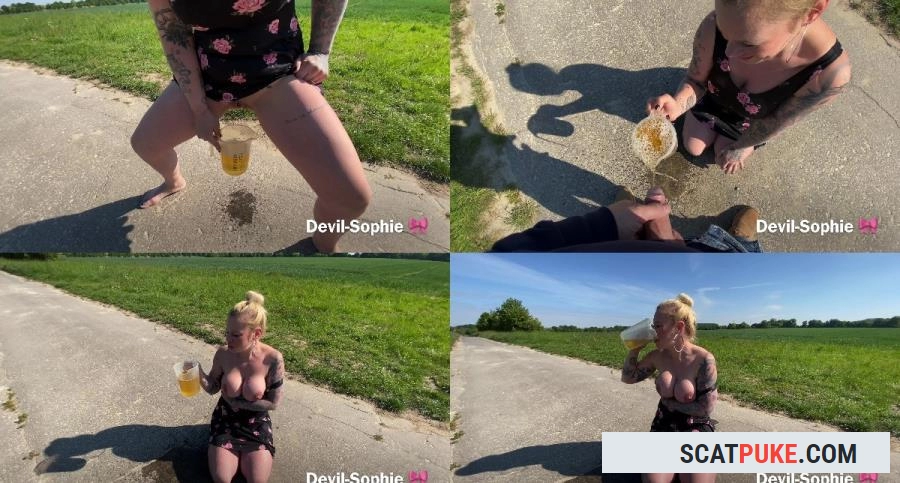 Devil Sophie - Yellow and horny The extreme piss cocktail! Can I get it all down - UHD  [1.24 GB]