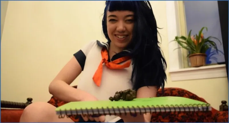 Pissing with PrincessPuckie: Schoolgirl Shitter - scat porn video at ScatPuke.com
