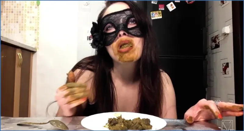 ScatLina - Xtreme Scat Breakfast Real Swallow By Top Babe Lina (Russia) - scat porn video at ScatPuke.com