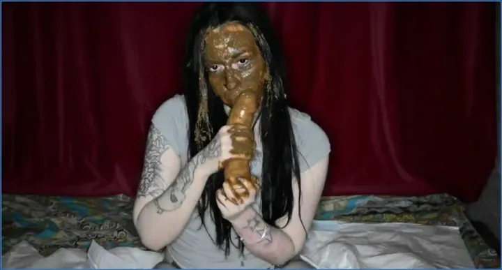 Dirty Betty: Food From My Ass On My Face With Dildo (Scat-Shop) - scat porn video at ScatPuke.com