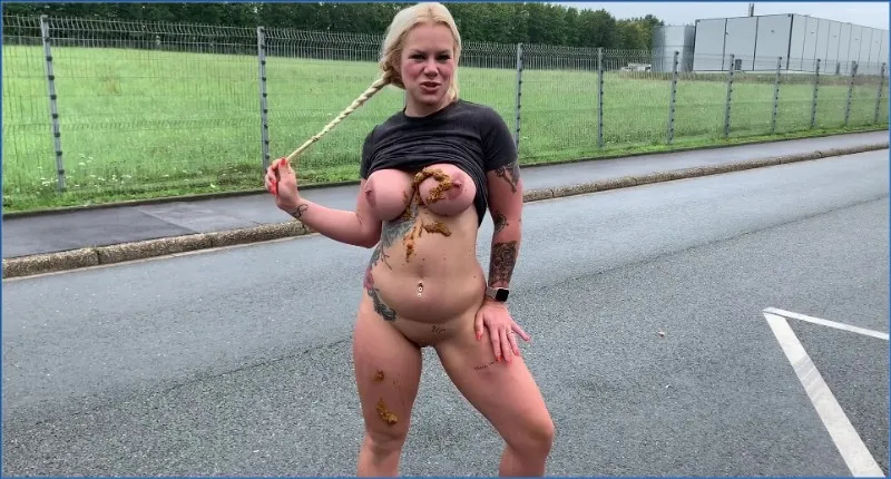 Devil Sophie's Public Defecation Escapade, Germany - scat porn video at ScatPuke.com