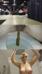 Public Porn Convention Pee and Surprise Poop - FullHD 1080p [1.12 GB]