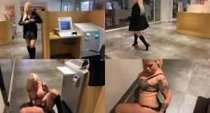 Devil Sophie - Extremely perverted pissing in the middle of the bank branch - Full HD 1080p  [127.01 MB]