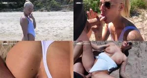Lara-CumKitten - Fremdfick im Badeanzug - Strand Quickie mit Mega Facial 07 07 19 - Full HD 1080p  [279.19 MB]