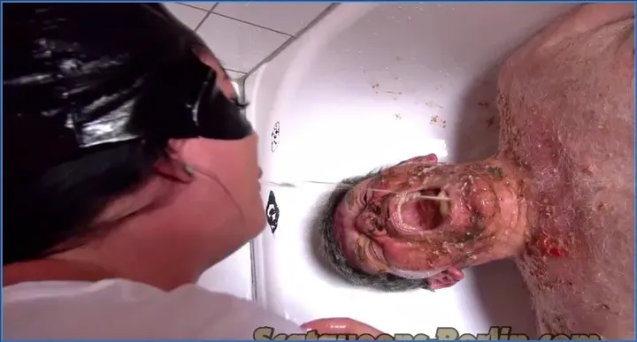 2Big Piles Shit for the Pig3, Femdom, Vomit - scat porn video at ScatPuke.com