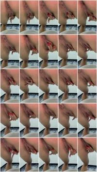 In The Office Bath - SD [Rosemia  
] Fisting, Prolapse - :ScatPuke
