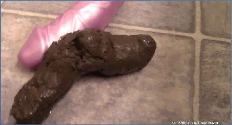 TinaAmazon - Thigh Highs Shit in My Mouth (Scat-Shop) - scat porn video at ScatPuke.com