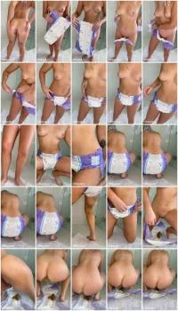 Shitting Girl 84 - SD [Filthy Skye  
] Solo, Dildo - :ScatPuke