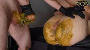 Scat Couple Enjoys Rimming and Dirty Ass Fuck - FullHD 1080p [Mistress Kirsch] Femdom, Latex