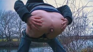 Cold Autumn Day Outdoor Shit - HD 720p [Mia Skye aka MiaRoxxx] Germany, Dirty Anal