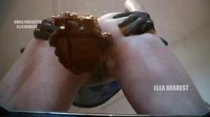 Poop Play - HD 720p [Ella Dearest aka Efro Ella] Solo, Defecation