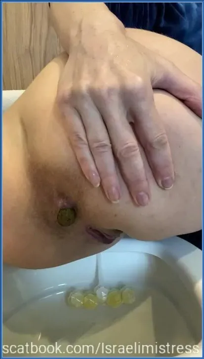 Mistress Jardena's Daily Portion of Food for Dirty Pigs, an Israeli Film - scat porn video at ScatPuke.com