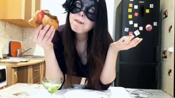 Scat Hot Dog Swallow By Top Scat Girl - FullHD 1080p [Lina] Solo, Eat Shit