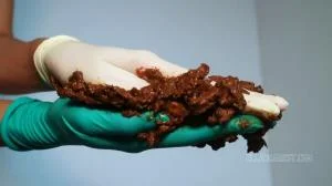 ASMR GLOVED HAND POOP [HD 720p] Solo, Defecation