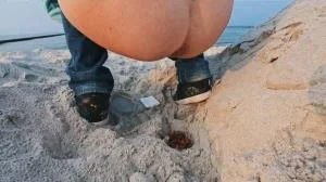 Beach Shitting [HD 720p] Germany, Dirty Anal