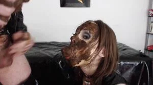 Fucked hard with a scat-stuffed mouth eat shit [FullHD 1080p] Blowjob, Anal, Eat