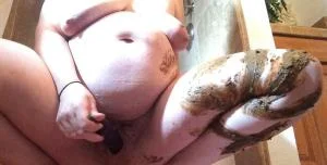 Pregnant Dirty Slut Allura Makes a Mess Part 1 [FullHD 1080p] Amateur, Scat